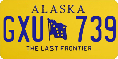 AK license plate GXU739