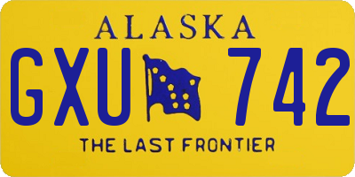 AK license plate GXU742