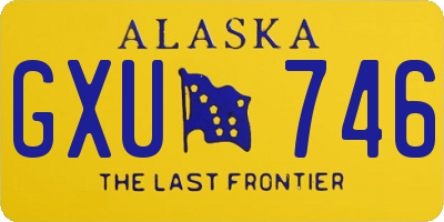 AK license plate GXU746