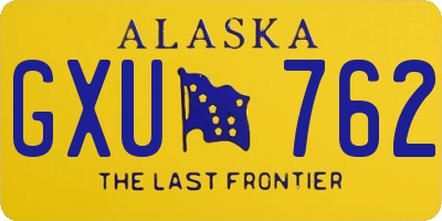 AK license plate GXU762