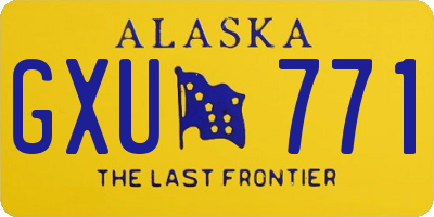 AK license plate GXU771