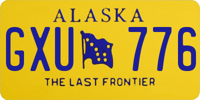 AK license plate GXU776