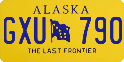 AK license plate GXU790
