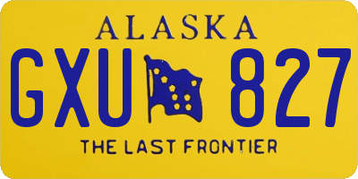 AK license plate GXU827
