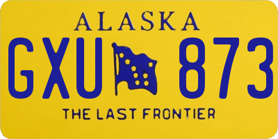 AK license plate GXU873