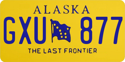 AK license plate GXU877