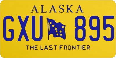 AK license plate GXU895