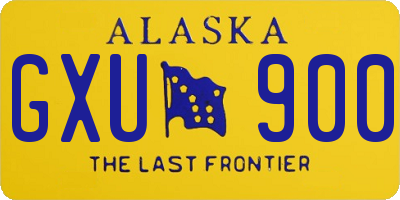 AK license plate GXU900