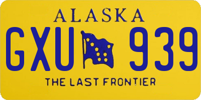 AK license plate GXU939