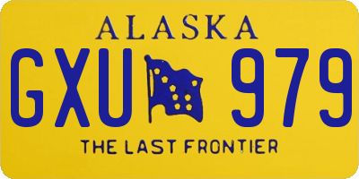AK license plate GXU979