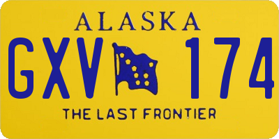 AK license plate GXV174