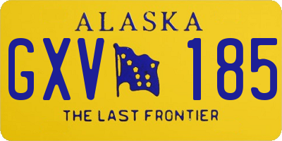 AK license plate GXV185