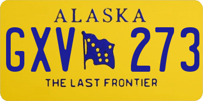 AK license plate GXV273