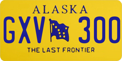 AK license plate GXV300