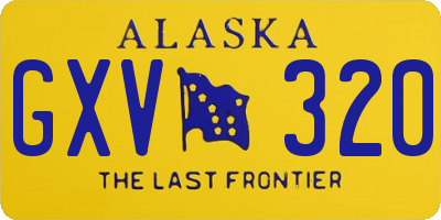 AK license plate GXV320
