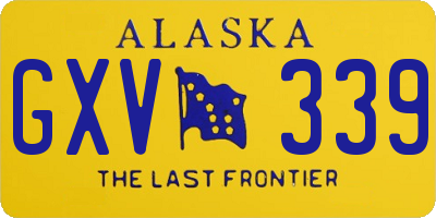 AK license plate GXV339