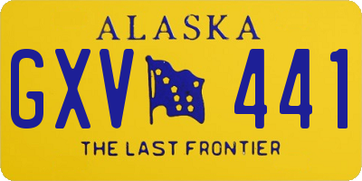 AK license plate GXV441