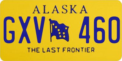 AK license plate GXV460