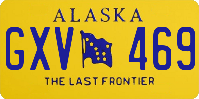 AK license plate GXV469