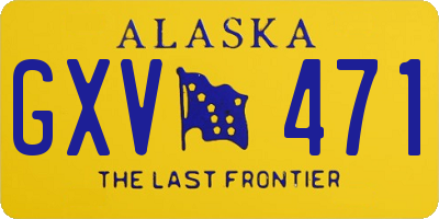 AK license plate GXV471