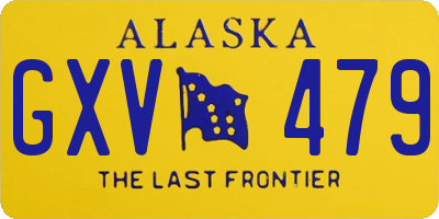 AK license plate GXV479