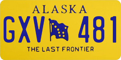 AK license plate GXV481