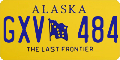 AK license plate GXV484