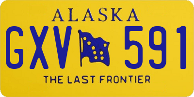 AK license plate GXV591