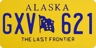 AK license plate GXV621