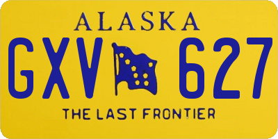 AK license plate GXV627