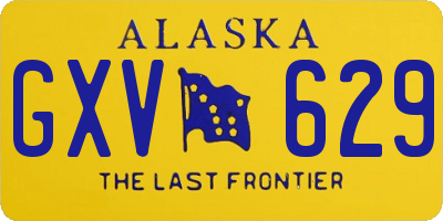 AK license plate GXV629