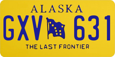 AK license plate GXV631