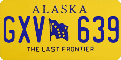 AK license plate GXV639
