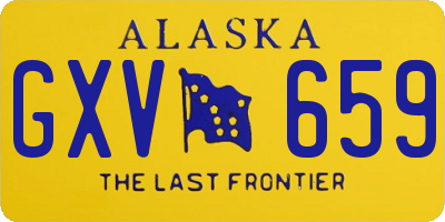 AK license plate GXV659