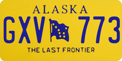 AK license plate GXV773