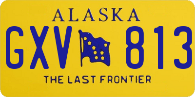 AK license plate GXV813