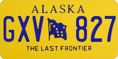 AK license plate GXV827