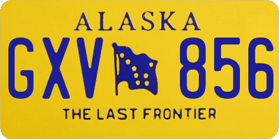 AK license plate GXV856