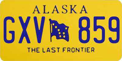 AK license plate GXV859