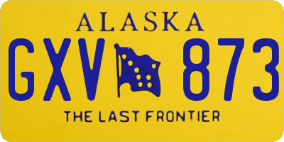 AK license plate GXV873