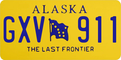 AK license plate GXV911