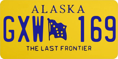 AK license plate GXW169