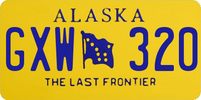 AK license plate GXW320