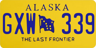 AK license plate GXW339