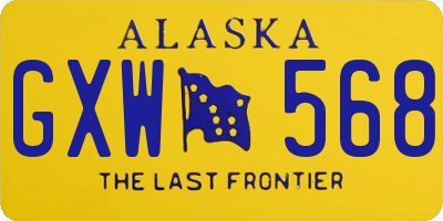 AK license plate GXW568