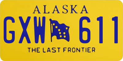 AK license plate GXW611