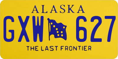 AK license plate GXW627