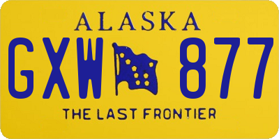 AK license plate GXW877