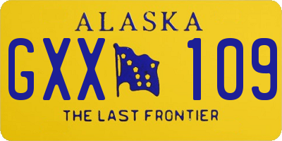 AK license plate GXX109