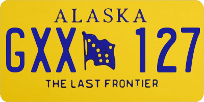 AK license plate GXX127